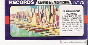 Colecionismo Cromos antigos: BIMBO -- RECORDS -- Nº 75